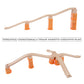 Orbrium Toys 110 Pcs Wooden Train Track Expansion Pack Compatible With Thomas Wooden Train, Brio, Thomas The Tank Engine