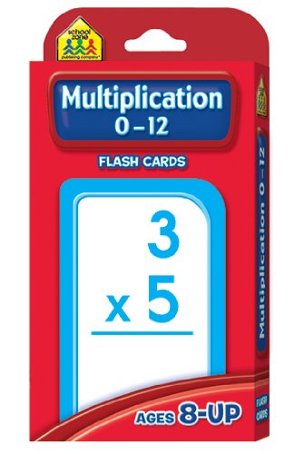 MULTIPLICATION 012 FLASH CARDS