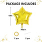 TONIFUL 30Pcs 18" Gold Star Foil Balloons - Helium Mylar Birthday, Wedding, Baby Shower Party Decorations