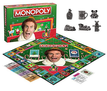 Monopoly Elf | Based On Christmas Comedy Film Elf | Collectible Monopoly Game Featuring Familiar Locations And Iconic Moments |