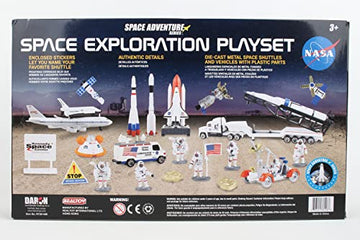 Space Shuttle With Kennedy Space Center Sign 28 Piece