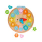 Petit Collage Wooden Learning Clock - Multi-Language, Counting & Colors - Model PTC678