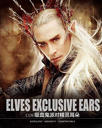 Aweilan Fairy Pixie Soft Elf Ears Cosplay Accessories Halloween Party Pointed Prosthetic Tips Ear (2 Pairs) (Green)