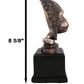 Ebros Gift Silverback Gorilla Bust Statue, 8.25" Tall, Sepia Bronze Polyresin, Black Trophy Base, Amazon Rainforest Decor