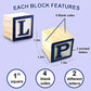 Skoolzy Abc Wooden Blocks For Toddlers 30 Wood Alphabet Blocks Montessori Stacking Letter Preschool Learning Toys Develop Language Skills Boys And Girls Ages 2+ Includes Ebook & Storage Bag