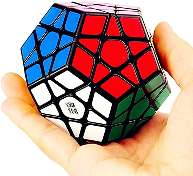 Bokefenuo Qy Megaminx 3X3 Cube Sculpted Black Qy Qiheng Pentagonal Dodecahedron Speed Puzzle Cube Toys For Kids