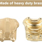 WEISHUJI 2pcs Brass Diff Cover, Brass Differential Cover, Heavy Duty Brass Axle Differential Cover for TRX4 T4 Upgrades 1/10 RC