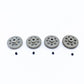 KingVal Replacement 4PCS 48DP Hole Diameter 3.175mm 42T 43T 44T 45T Aluminum Pinion Motor Gear Compatible with 1/10 RC Car Brush