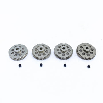 KingVal Replacement 4PCS 48DP Hole Diameter 3.175mm 42T 43T 44T 45T Aluminum Pinion Motor Gear Compatible with 1/10 RC Car Brush