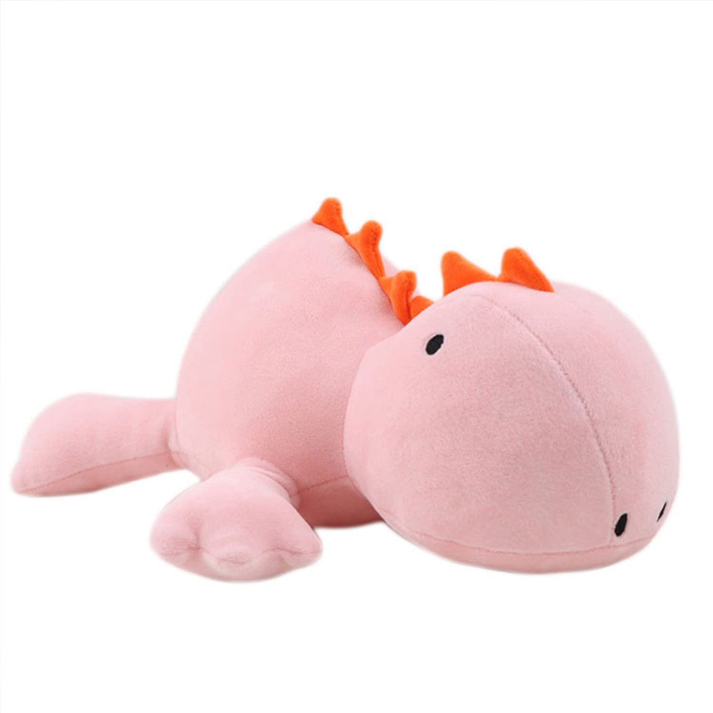 Popmeme Weighted Dinosaur Plush Throw Pillowd 24'' 3.5Lbs, Pink Dinosaur Weighted Stuffed Animal, Cuddle Plushies For Kids Birth
