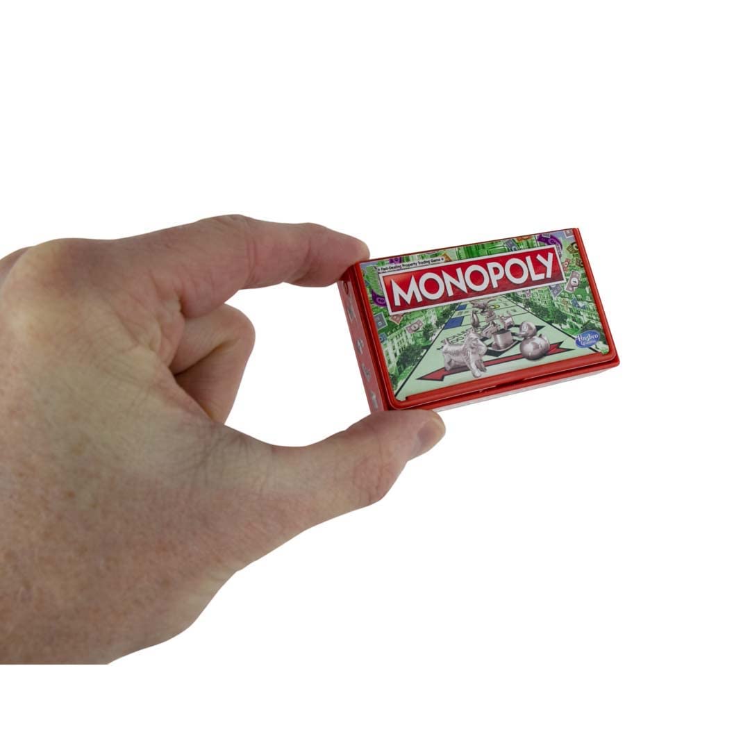 World's Smallest Monopoly Game for 2 Players - Red Plastic - Model 5038