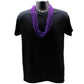 Mardi Gras beads 33 Inch 07mm Round Metallic Purple 6 Dozen (72 Necklaces)