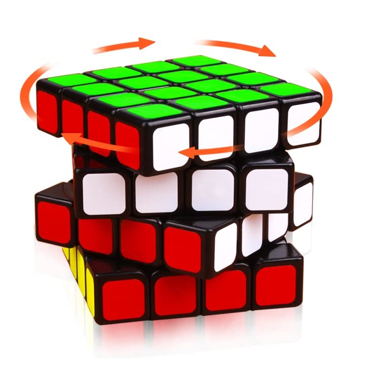 Irrdfo 4X4 Speed Cube, 4X4 Cube Puzzle Black