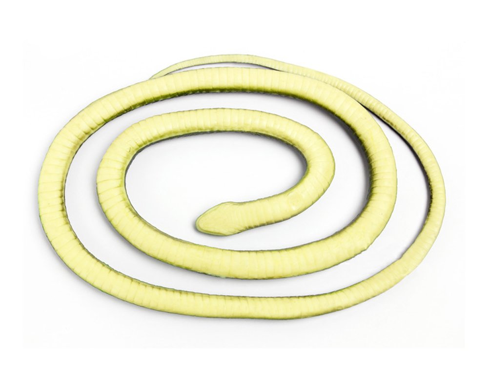 Paialco Realistic Rubber Snake Toy 52 Inch Long (Black)