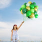 Haolongfa Green Balloons,12Inch 60Pcs Green Gold Balloons Lime Green Balloons For Jungle Safari Birthday Baby Shower Jungle Safa