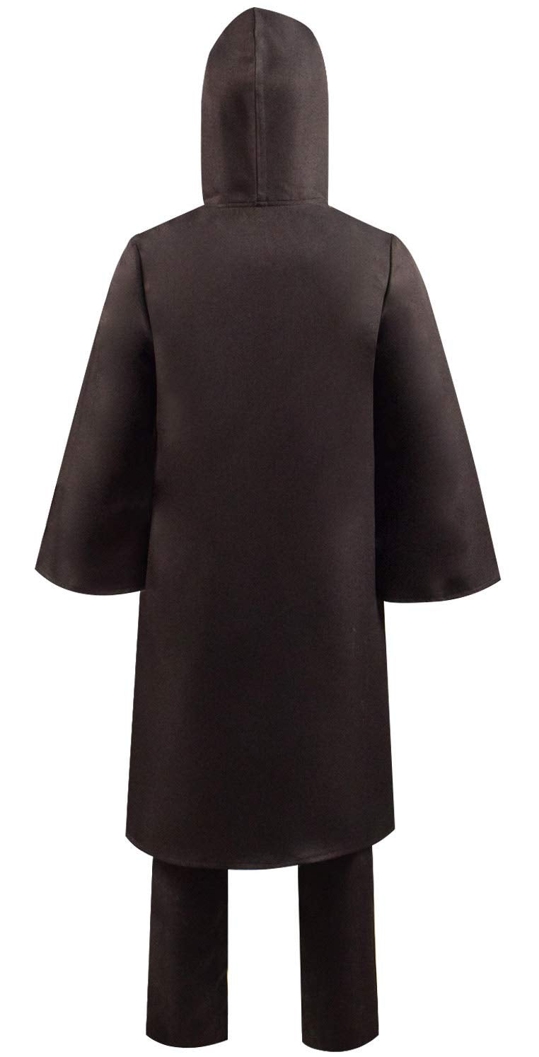 Rongxu Kids Tunic Costume Hooded Robe Outfits Full Set Halloween Cosplay Costume (Small, White Full Set)