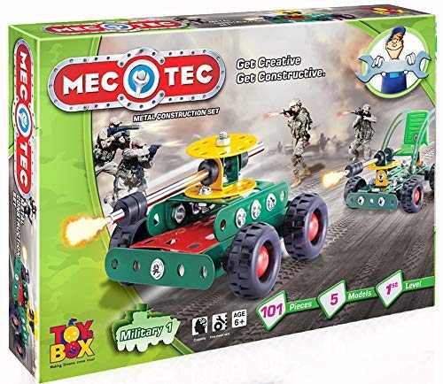 Jayi Jay Mec O Tec Military 1 Metal Construction Set Kids, Set Helps Kids Enhance Creativity, Cognitive Skill. Made In India. (5