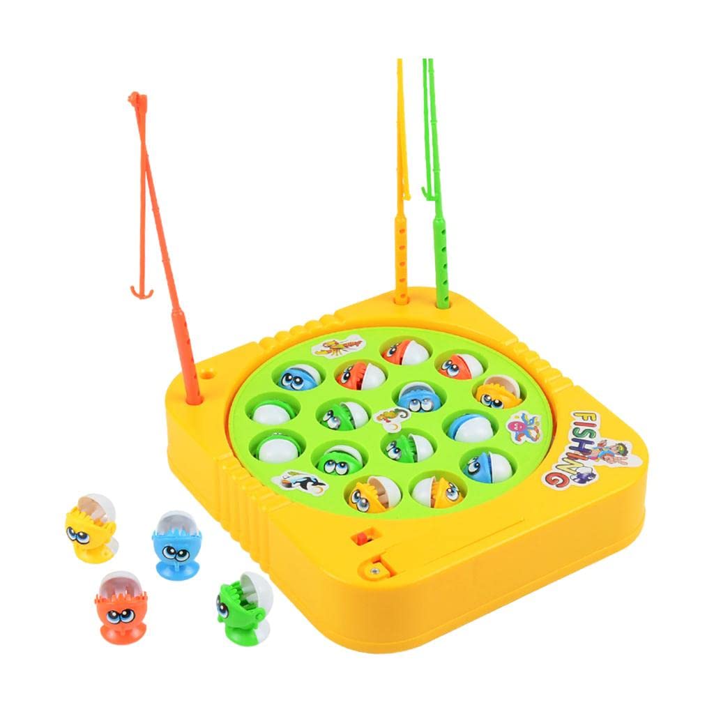 Ilsmysutra Funny Rotating Fishing Toys Colourful Electronic Development Toy Set Gift 15Pcs|Toys For Baby|Developmental Baby Toys