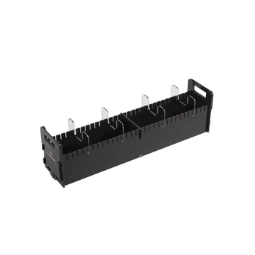 Gamegenic Cards' Rail 500+ Deck Box | Double-Sleeved Card Storage For Up To 500 Standard-Sized Cards | Premium Acrylic Card Game Organizer With 4 Removable Dividers | Black Color | Made By Gamegenic