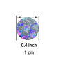 Sparkle Silver Metallic Foil Round Confetti Circle Dots Graduation Wedding Table Scatter Confetti Centerpieces Baby Shower Birth