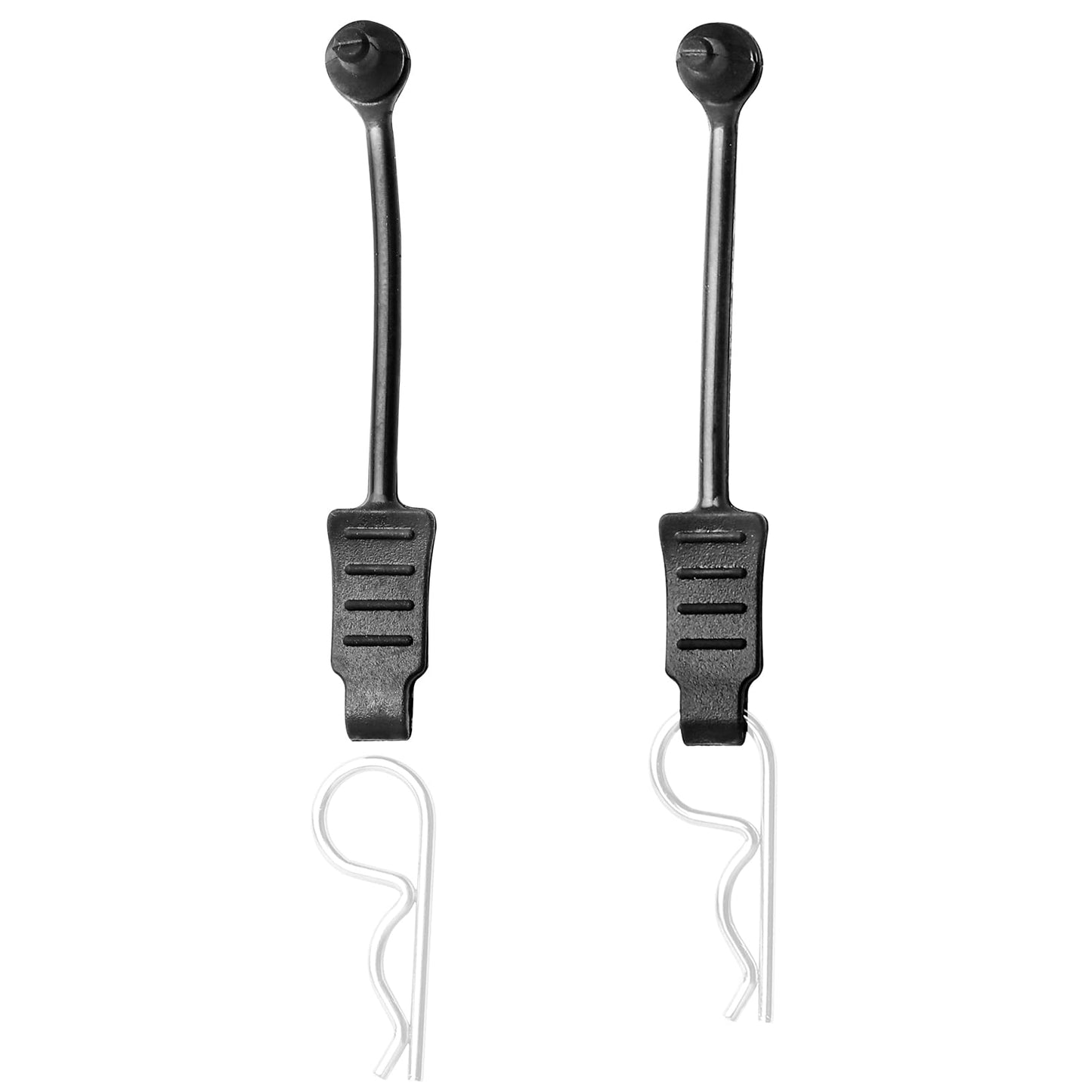 HobbyPark 20pcs RC Rubber Retainer Pull Tabs for 1/12 1/10 1/8 1/5 RC Car Body Clips (fit 1.2mm 1.4mm 1.5mm Rod)