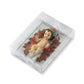Baby Jesus Figurine With Story Card - Cast Resin Doll For Religious Christmas Nativity Scene Set Or Table Top Display, 3.5 Inch