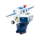 Super Wings 5' Transforming Paul Airplane Toys Vehicle, Action Figure, Plane To Robot, Suitable 3 4 5 Year Old Preschool Kids, Fun Plane Toys For Boys And Girls, Birthday Gifts, Blue