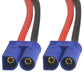 WMYCONGCONG 4 PCS EC5 Male Connector to 4.0mm Banana Male Plug Battery Charge Lead Adapter 12AWG Silicone Wire Cable for RC Heli