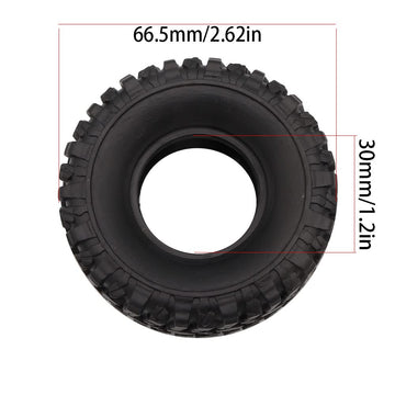 FACCNOY Metal Beadlock Wheel Hub Rims with Tires for 1/16 WPL C14 C24 B14 B24 B16 1/12 MN78 MN99S MND90 RC Car Parts (Titanium)