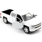 Motormax - 2017 Chevrolet Silverado 1500 Lt Z71 Crew Cab - White Diecast 1:24 Scale Model