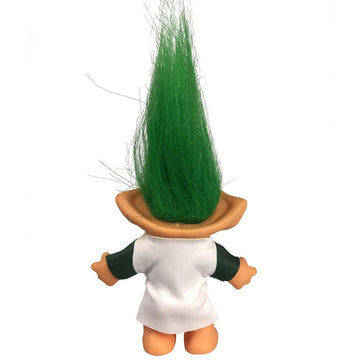 Lucky Troll Dolls,Vintage Troll Dolls Chromatic Adorable For Collections, School Project, Arts And Crafts, Party Favors - 7.5' Tall Green(Include The Length Of Hair)