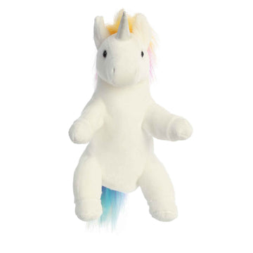 Aurora® Interactive Hand Puppet Unicorn Stuffed Animal - Storytelling Adventures - Playful Learning - Multicolor 12 Inches