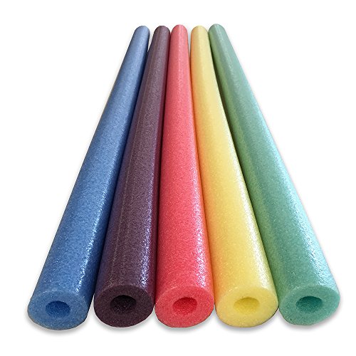Oodles Of Noodles Deluxe Foam Pool Swim Noodles - 5 Pack Assorted