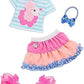 Glitter Girls Poodle Cuddles Fashion Outfit – 14" Doll Clothes, Brown, Accessories for Kids Ages 3+ (Model GG50134Z)