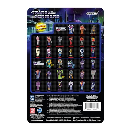 Super7 Transformers Rumble (Red) - 3.75' Transformers Action Figure Classic Cartoon Collectibles And Retro Toys