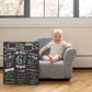 Pearhead All About Baby Milestone Photo Sharing Monthly Chalkboard, Baby Photo Prop, Black