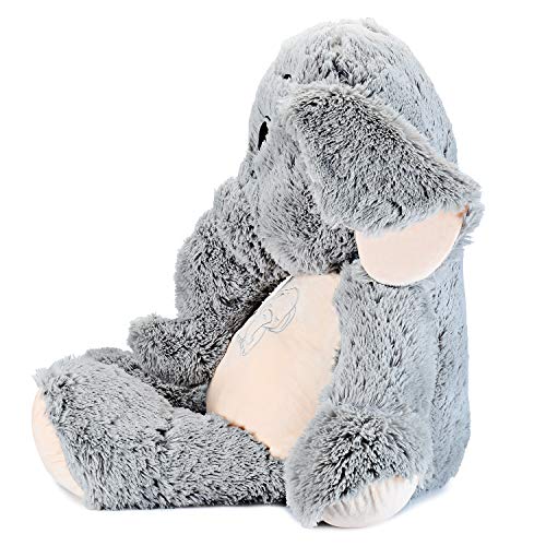 Ikasa Giant Elephant Stuffed Animal Plush Toys Soft Gifts (Gray, 39 Inches)