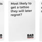 BAD PEOPLE Party Game + After Dark Expansion Set - Hilarious mature-themed Card Game for Fun Parties and Board Games Night with Your Group - Find Out What Your Friends Really Think of You