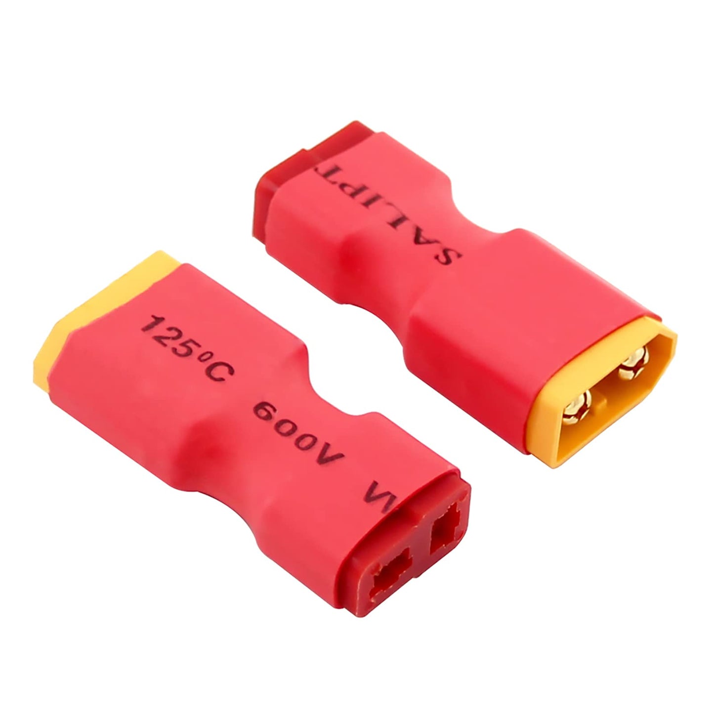rflaueo 4pcs T-Plug Style to XT60 Male Female RC Connector Adapter(E01-4)