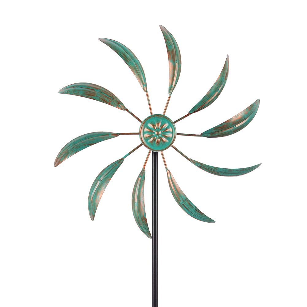 Stargarden Wind Spinners Outdoor Metal, Garden Pinwheels Waterproof Wind Sculptures, Small Windmills For Yard And Garden Decor