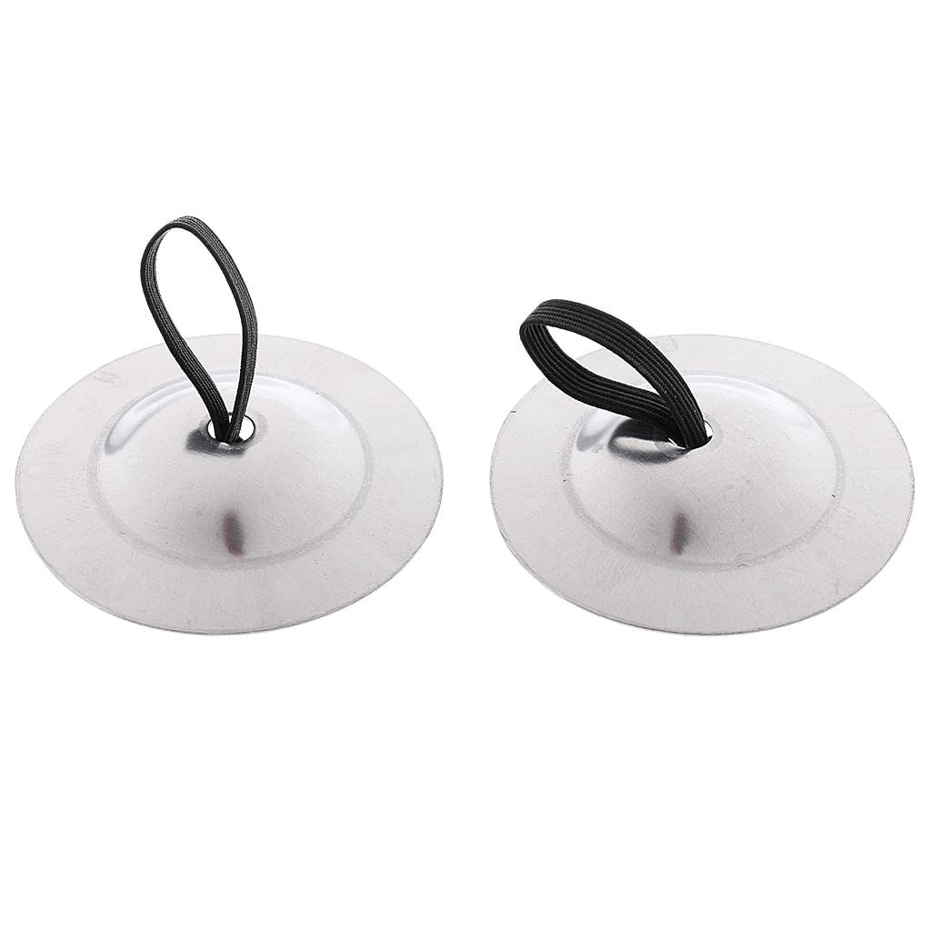 Elbme 1 Pair Belly Dancing Finger Cymbals Percussion Musical Instrument For Children Kids Early Education Toys Gift