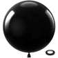 Bezente 36 Inch Black Giant Balloons - 8 Pack Jumbo Latex Balloons for Photo Shoots, Birthdays, and Parties