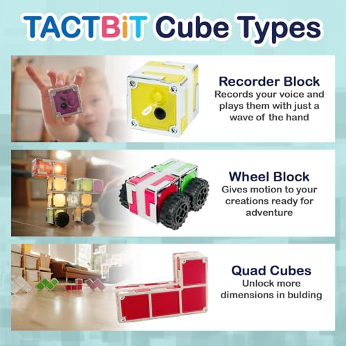 TACTBIT 12 : Prepare Your Child for The AI Revolution The Worlds First Magnetic Electronic STEAM Cubes That Ignite Creativity,