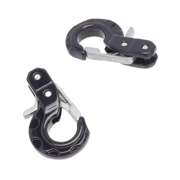 Lafeina Rc Crawler Winch Hooks, Metal Trailer Tow Hook For 1/10 Rc Car Scx10 Tamiya Cc01 D90 D110 Tf2 Trx4 Accessories (Black)