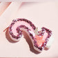 Variouslife Birthday Candles Pink Glitter Number 2, Handmade Wax Sequin Cake Candles, 6in Size