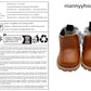 Niannyyhouse Leather Shoes Length 5.5Cm Suitable For 1/6 Bjd 8In 20Cm Plush Doll (Brown)