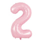 TONIFUL 40 Inch Pastel Pink Number 2 Balloon Balloon Big Pink Digital 2 Balloon for Girls Birthday Party Wedding Bridal Shower 