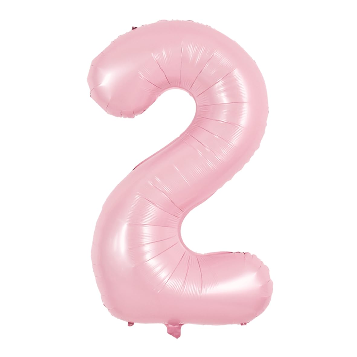 TONIFUL 40 Inch Pastel Pink Number 2 Balloon Balloon Big Pink Digital 2 Balloon for Girls Birthday Party Wedding Bridal Shower 