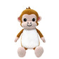 PLUSHOLOGY Squishy Monkey Stuffed Animal; Ultra Soft and Cuddly Plush Toy for Kids 3 Years Old to mature-themeds; Child-Safe Embroidered Eyes adds a Unique Aesthetic; (6 Tall)