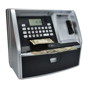 Atm Savings Bank With Debit Card, Electronic Piggy Bank For Real Money, Coin Recognition, Targets Setting, Password Login, Voice